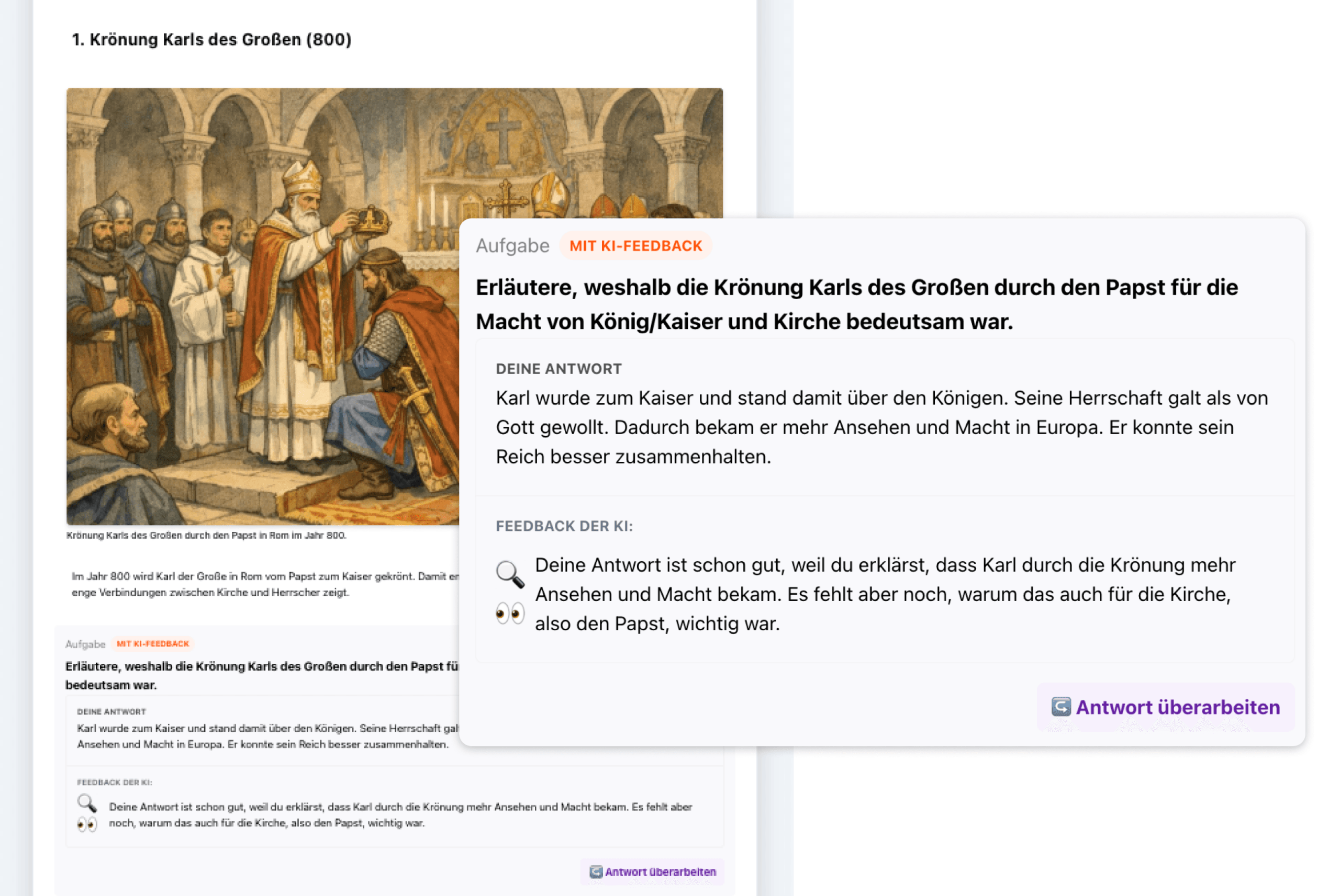 Aufgaben mit KI-Feedback