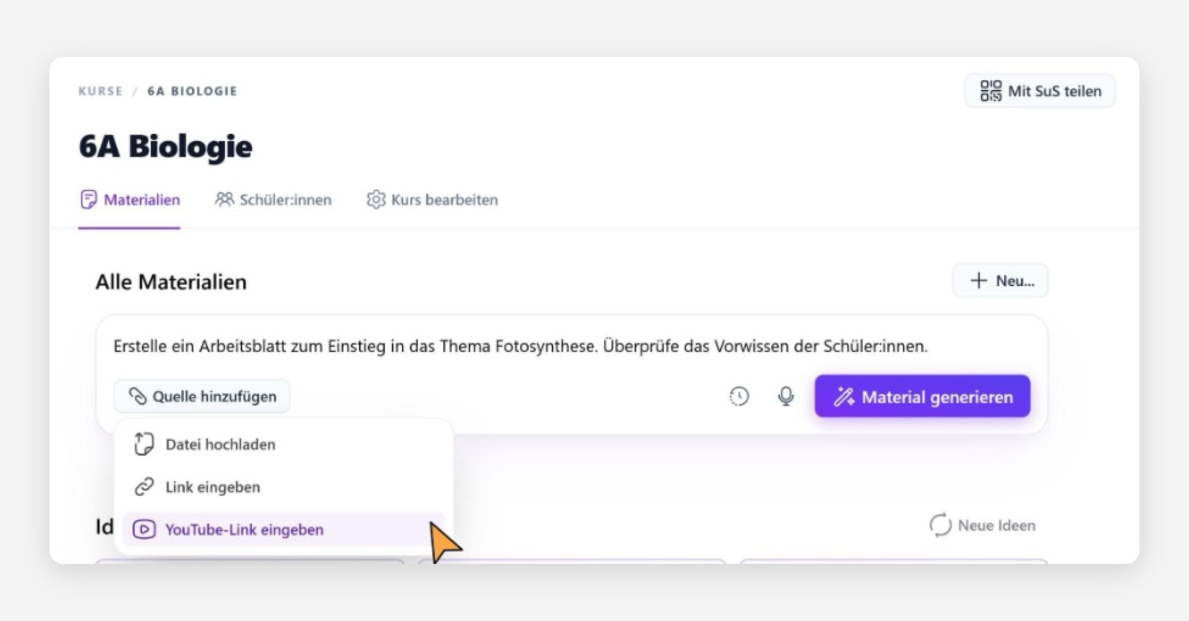 3. Material mit KI erstellen
