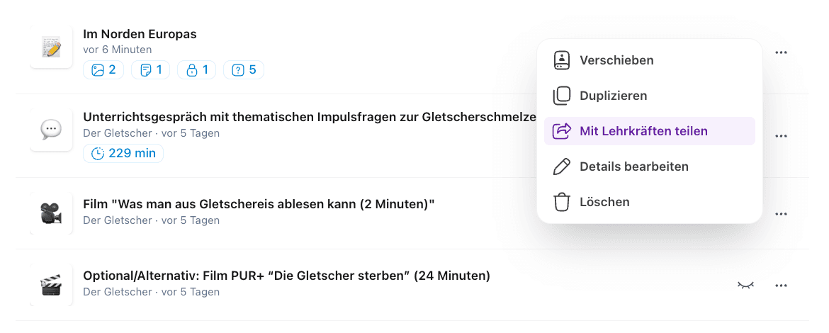 Material teilen & bessere KI-Quellen